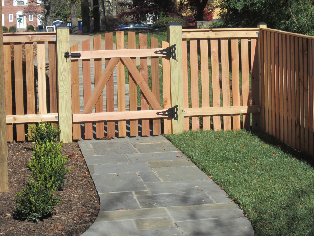 Cedar Spaced Picket Fence