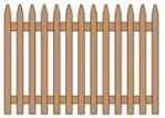 Common Spaced Picket Fence