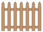 Gothic Spaced Picket Fence