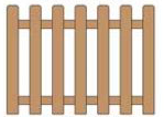 Dog Ear Spaced Picket Fence
