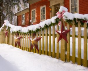 Christmas Stars Fence