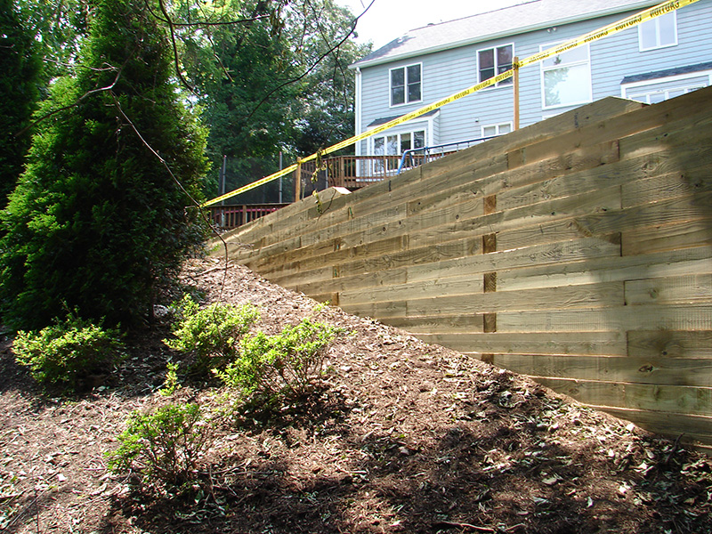 Wood Retaing Walls | Capital Fence | 301-972-8400 | Serving DC MD VA