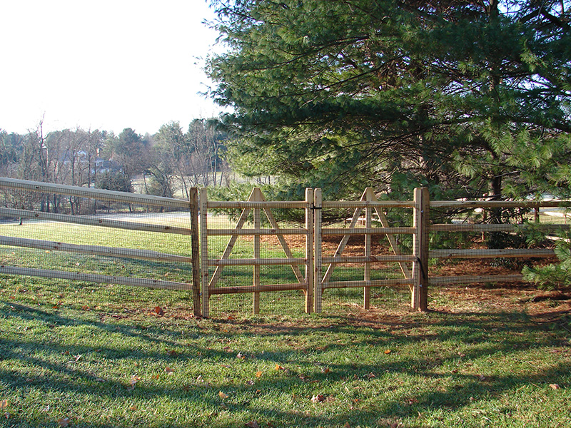 split rail fence dog proof